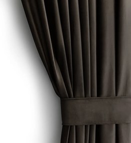 Tenda parzialmente oscurante marrone in velluto 140x270 cm – Restilo