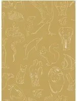 Coordonne Carta da parati Zoology - Curry