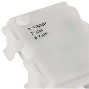 Decorazione natalizia a LED per esterni 100xLED/3xAA bianco caldo IP44