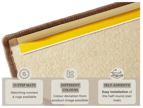 Set di 15 gradini marroni , 23 x 65 cm Fancy - Hanse Home