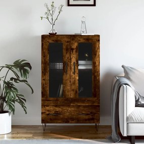 Credenza Rovere Fumo 69,5x31x115 Cm İn Legno Multistrato /