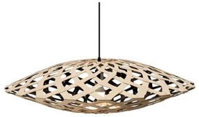 David Trubridge - Flax Lampada a Sospensione Ø80 Nero 1 Lato David Trubridge