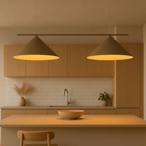 Lampadario a cavo CAPITAL 2xGX53/15W/230V taupe