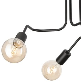 Lampadario a plafone MATYLDA 3xE27/60W/230V nero