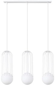 Sollux SL.1333 - Lampadario a sospensione con filo BRINA 3xG9/8W/230V bianco