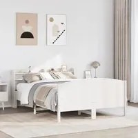 Letto senza Materasso Bianco 160x200 cm Legno Massello di Pino 3306961