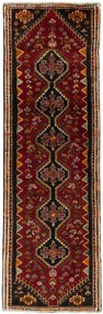 Shiraz Tappeto persiano 250 x 80 Rosso (Iran) Annodato A Mano
