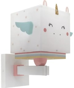 Dalber 64599 - Applique per bambini LITTLE UNICORN 1xE27/15W/230V