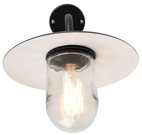 Lampada da parete esterna intelligente nera IP44 incl. WiFi A60 - Munich