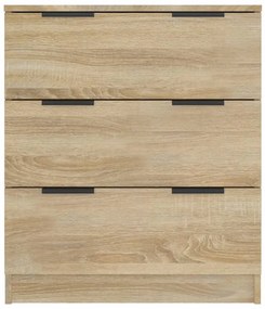 Credenza Rovere Sonoma 60x30x70 cm in Legno Multistrato