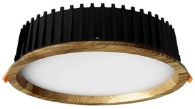 APLED - Lampada LED RONDO WOODLINE LED/18W/230V 4000K diametro 26 cm cenere legno solido