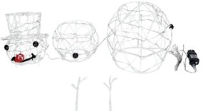 Aigostar-LED Decorazione natalizia da esterno LED/3,6W/31/230V 2700K 60cm IP44 pupazzo di neve