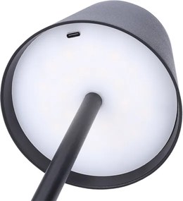 Solight WO69-B - Lampada da tavolo LED ricaricabile dimmerabile a sfioramento LUCCA LED/3,7V 2000 mAh nera