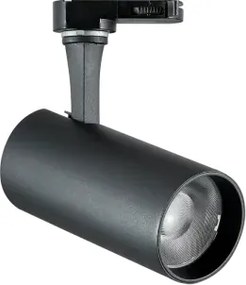 Fox 15w proiettore 1-phase led cob bridgelux 15 w 39° on-off 1600 l...