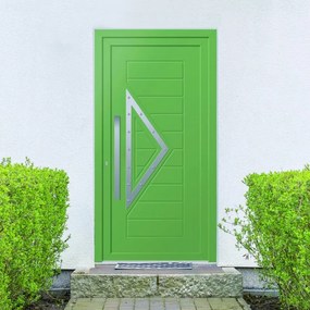 Portoncino d'ingresso Modern3 verde L 90 x H 210 cm apertura destra