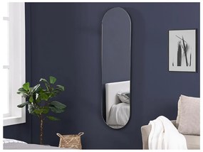 Specchio a muro ovale L.40 x H.140 cm in Metallo Nero - ONIKAL