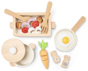 Set di stoviglie in legno