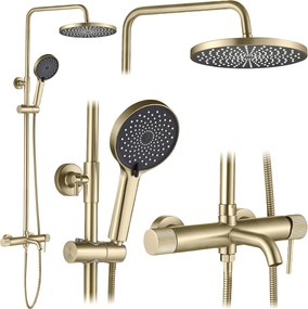 Set doccia Rea Lungo Stripe Brush Gold