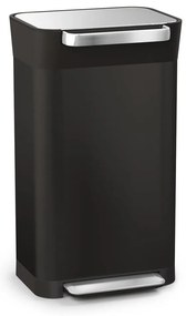 Pattumiera nera in acciaio 30 l Titan - Joseph Joseph