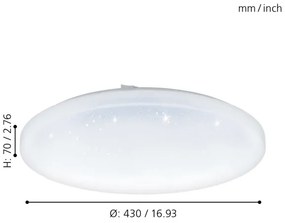 Eglo 97879 - Plafoniera LED FRANIA-S LED/33,5W/230V