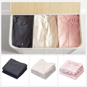 Cesto per la biancheria GUS bianco