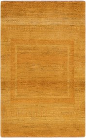 Loribaft Tappeto 80 x 130 Giallo (Iran) Annodato A Mano