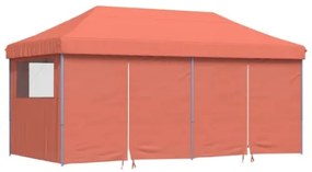 Tendone per Feste Pieghevole Pop-Up con 4 Pareti Terracotta