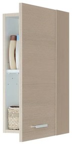 Pensile bagno sospeso 35 cm larice con ripiano regolabile Desya