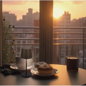 Briloner 7423015 - Lampada da tavolo LED dimmerabile LED/2,6W/5V IP44 nero