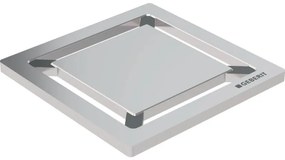 Griglia per piletta  doccia GEBERIT Squares  in inox spazzolato H 80 mm L 80 mm