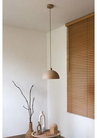 Duolla - Lampada a sospensione con cavo IRONLINE 1xE27/15W/230V Ø 27 cm beige/rame
