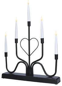 Brilagi - Portacandele natalizio LED/2xAA nero