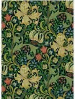 Morris & Co Tapete Golden Lily - Indigo