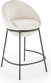 Sgabello da bar imbottito H-118 in beige