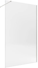 Box doccia walk-in Single, vetro 8 mm, H 200 cm, profilo nickel spazzolato