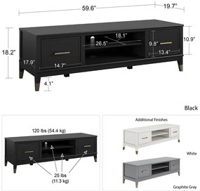 Tavolo TV bianco Westerleigh - CosmoLiving by Cosmopolitan