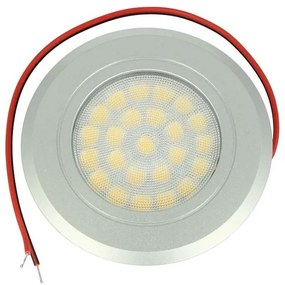 Mini Faretto Led Da Incasso Touch Dimmer Controllo Carcassa Argento Satinato 4000K DC12V DC24V 3W Foro 55mm