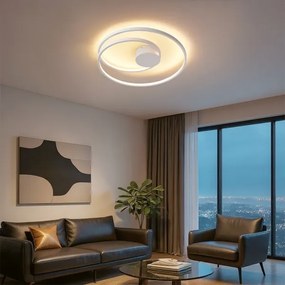 Brilagi- Plafoniera LED dimmerabile TWISTER LED/48W/230V diam. 50 cm bianco + telecomando