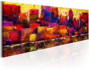 Quadro Colourful City Skyline  Colore colorful, Dimensioni e Misure 135x45