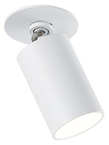 Arcchio Davin downlight, cilindro, bianco