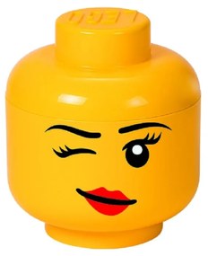 Scatola gialla a forma di testa di Winky, ⌀ 16,3 cm - LEGO®