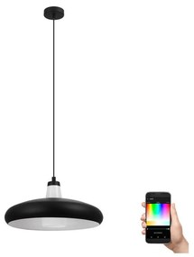 Eglo 99032 - Lampadario LED RGB dimmerabile a sospensione con filo TABANERA-C 1xE27/9W/230V