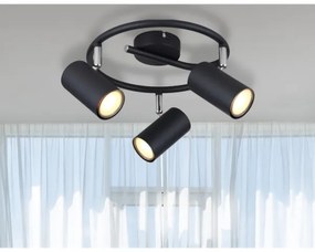 Globo 57914-3 - Faretto ALLVI 3xGU10/25W/230V nero