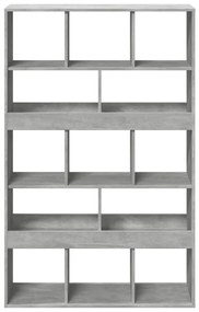 Libreria grigio cemento 100x33x156,5 cm in truciolato