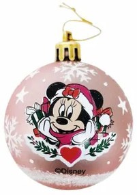 Palla di Natale Minnie Mouse Lucky 10 Unità Rosa Plastica (Ø 6 cm)
