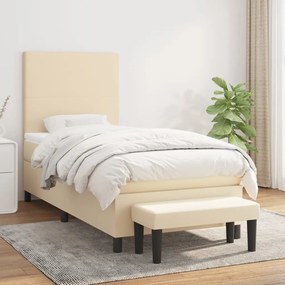 Giroletto A Molle Con Materasso Crema 90x200 Cm İntessuto /