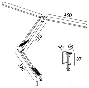Brilagi - Lampada da tavolo LED dimmerabile VARIO LED/15W/230V 3000-6000K bianco