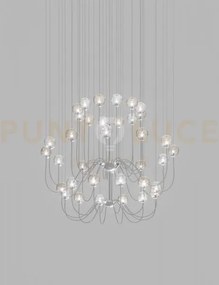 Puppet sospensione 36p multicolore 3 nero opaco 36 luci attacco g9