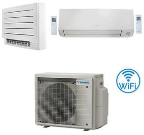 Daikin - Climatizzatore garanzia italia Serie Perfera All Seasons + fvxm-a Pavimento Perfera R32 Dual Split Inverter 12000 + 12000 btu con u.e.