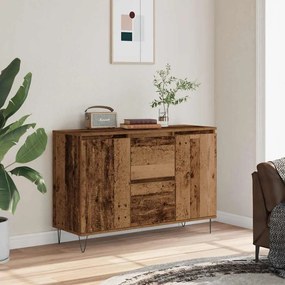 Credenza Legno Antico 104x35x70 Cm İn Legno Multistrato /